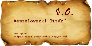 Veszelovszki Ottó névjegykártya